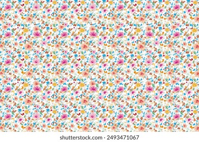 smallest flower pattern for textles design , free to edit , vector design . silk,bookcover, fabric, carpet 