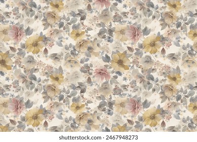 smallest flowers seamless pattern , cute design for all over print