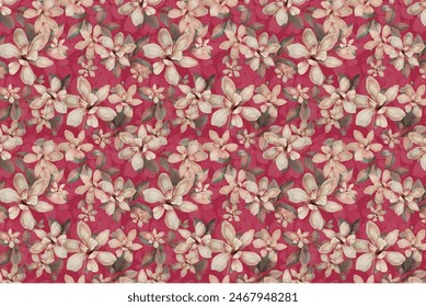 smallest flowers seamless pattern , cute design for all over print