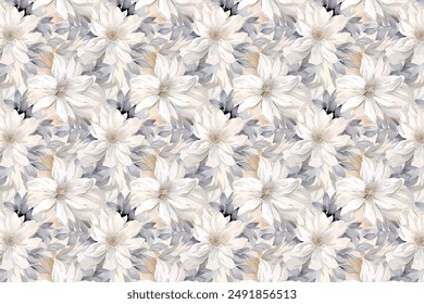 smalllest flower pattern for textiles design.in a vector form