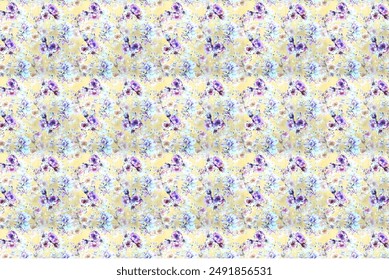 smalllest flower pattern for textiles design.in a vector form