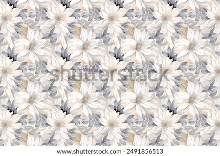 smalllest flower pattern for textiles design.in a vector form
