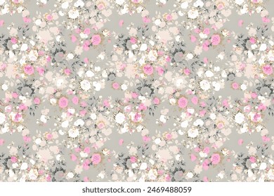 small-scale flower. Millefleurs. Liberty style. Floral seamless background for textile, fabric, covers, manufacturing, wallpapers, print, gift wrap and scrapbooking.