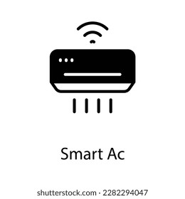 Ilustración de material de diseño de iconos de AC de sMART