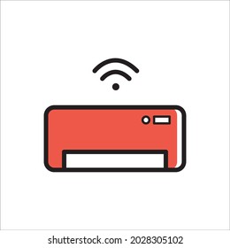 Smart AC Icon Vektor Illustration