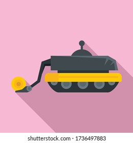 Smart agricultural robot icon. Flat illustration of smart agricultural robot vector icon for web design