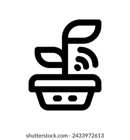smart agriculture icon. vector line icon for your website, mobile, presentation, and logo design.