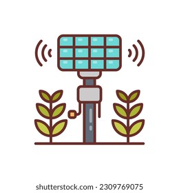 Smart Agriculture Sensor icon in vector. Illustration