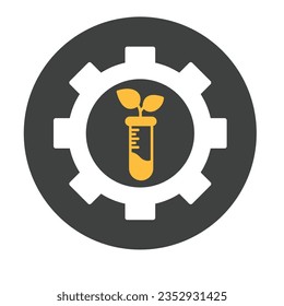 Icono de vector de agricultura inteligente que puede fácilmente modificar o editar

