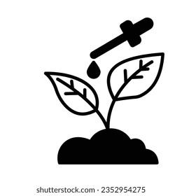 Icono de vector de agricultura inteligente que puede fácilmente modificar o editar

