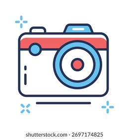 Smart AI camera icon representing computer vision and image recognition.