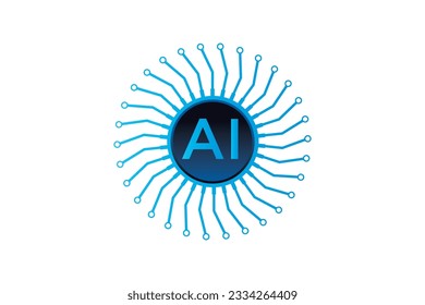 Smart Ai CPU Technology symbol