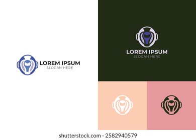 Smart AI Technology Logo – Minimalist Vector Design Concept