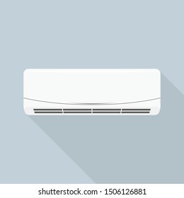 Smart air conditioner icon. Flat illustration of smart air conditioner vector icon for web design