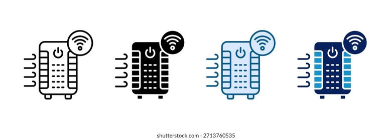 Smart Air Purifier Icon Set Multiple Style Collection