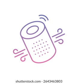 Smart Air Purifier Icon vector stock illustration