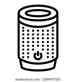 Smart Air Purifier Vector Line Icon Design For Persoanl And Commercial Use