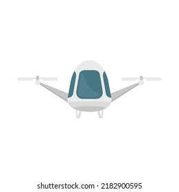 Smart air taxi icon. Flat illustration of Smart air taxi vector icon isolated on white background