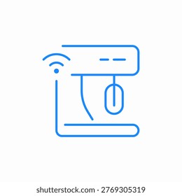 smart airconditioner icon sign vector