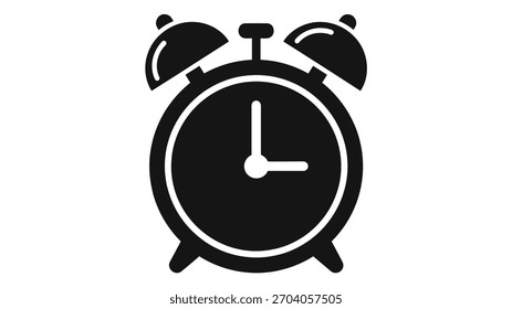 Smart alarm clock isolated on white background, intelligent wakeup with app automation for modern bedroom, sleek design and efficient