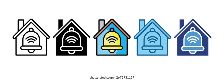 Elemento inteligente del icono de la alarma para el diseño