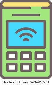 Smart Alarm System Filled Style Icon Design