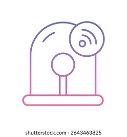 Smart Alarm System Icon vector stock illustration
