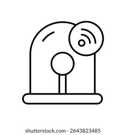 Smart Alarm System Icon vector stock illustration