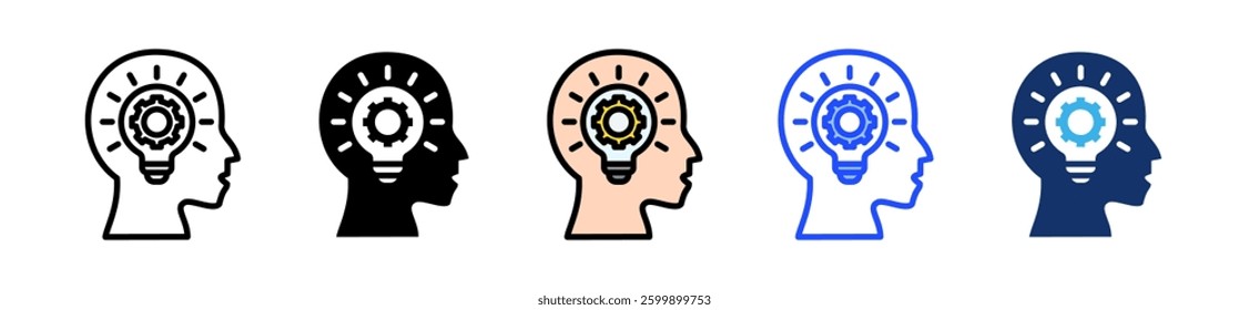 Smart Analytics Icon Set With Multiple Style Collection