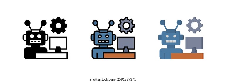 Smart Assistant Icon Element For Design