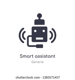 smart assistant icon. isolated smart assistant icon vector illustration from general collection. editable sing symbol can be use for web site and mobile app