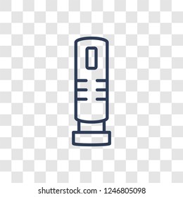 smart assistant icon. Trendy linear smart assistant logo concept on transparent background from General collection