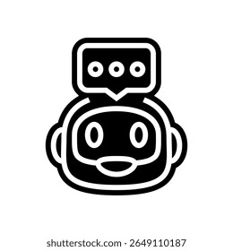 vetor de ícone de símbolo de suporte do assistente inteligente. sinal de suporte do assistente inteligente. ilustração de símbolo isolado