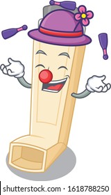 Smart asthma inhaler cartoon character design playing Juggling