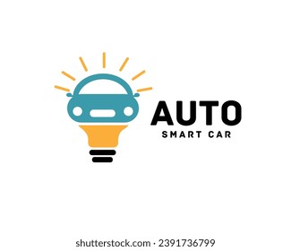 Smart auto car innovation logo design template illustration inspiration