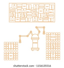 Smart automatic robotic sorting of drugs. Replacement of people with robotic mechanisms. Development of artificial intelligence.