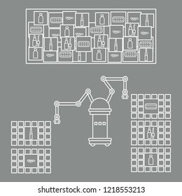 Smart Automatic Robotic Sorting Of Drugs. Replacement Of People With Robotic Mechanisms. Development Of Artificial Intelligence.