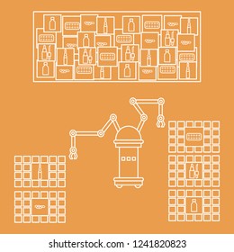 Smart Automatic Robotic Sorting Of Drugs. Replacement Of People With Robotic Mechanisms. Development Of Artificial Intelligence.