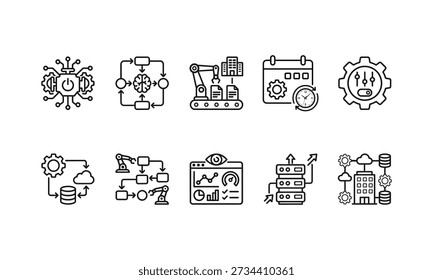 Smart automation with gears, robots, and data flow industrial automation robotics des