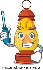 Smart automotive lantern Scroll presented in cartoon character design