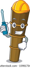 Smart automotive telescope Scroll presented in cartoon character design