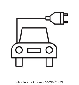 smart autonomous future driverless self driving car icon or logo illustration on white background. Perfect use for website, pattern, design, etc.