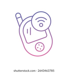 Smart Baby Monitor Icon vector stock illustration