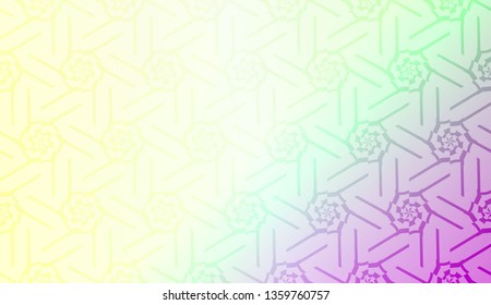 Smart background with decorative geometric layot. Vector illustration. Gradient color.