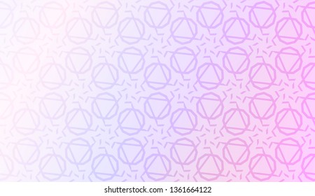 Smart background with decorative geometric layot. Vector illustration. Gradient color.