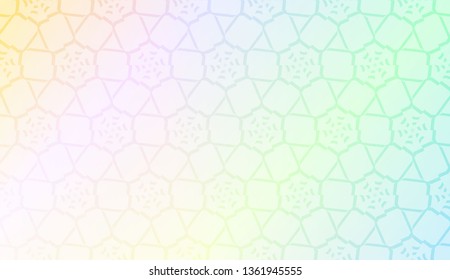 Smart background with decorative geometric layot. Vector illustration. Gradient color.