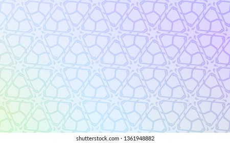 Smart background with decorative geometric layot. Vector illustration. Gradient color.