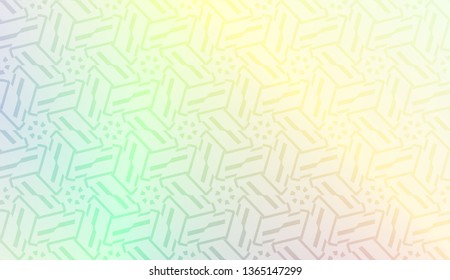 Smart background with decorative geometric layot. Vector illustration. Gradient color.