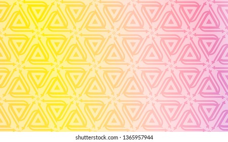 Smart background with decorative geometric layot. Vector illustration. Gradient color.