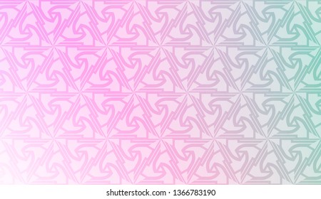 Smart background with decorative geometric layot. Vector illustration. Gradient color.